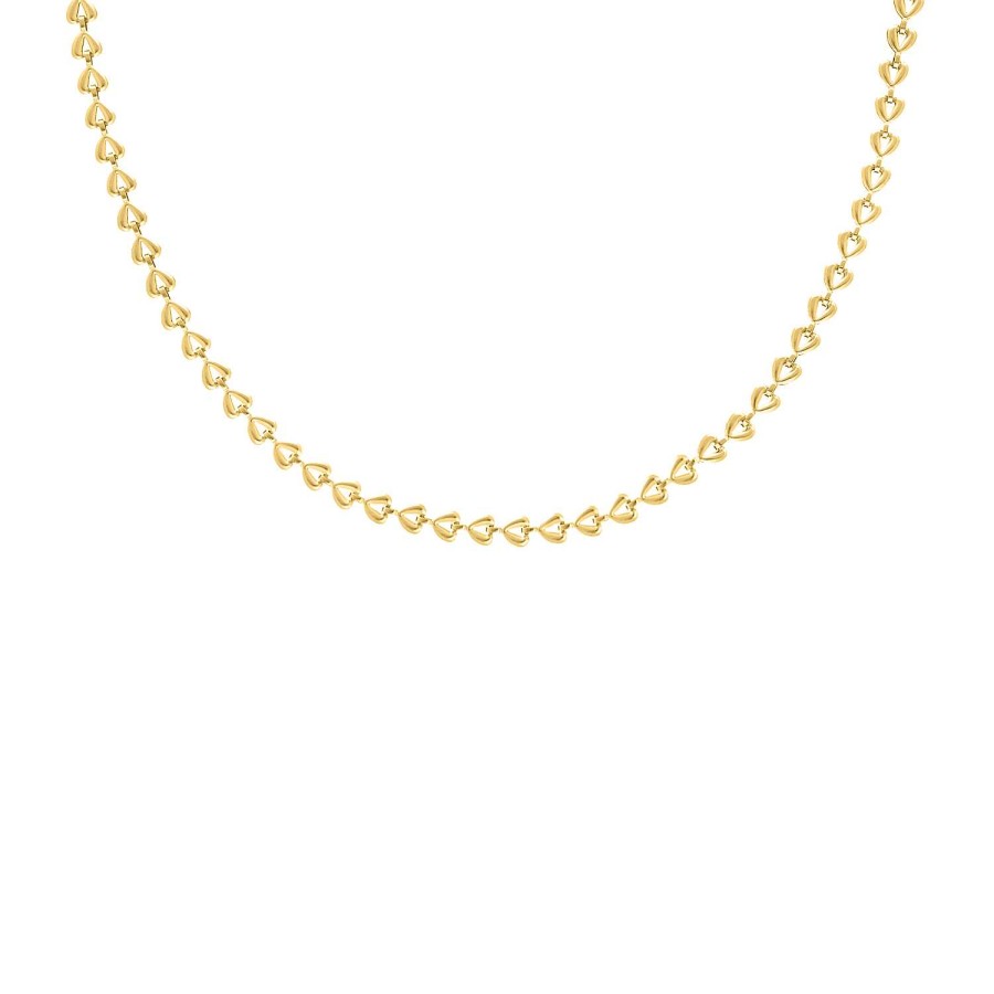 Kettingen Finaste | Heart Chain Necklace Goldplated