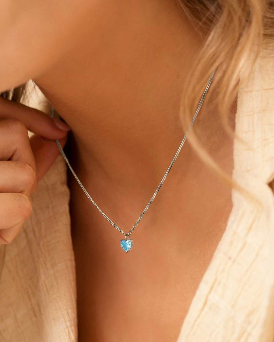 Kettingen Finaste | Birthstone Heart Ketting