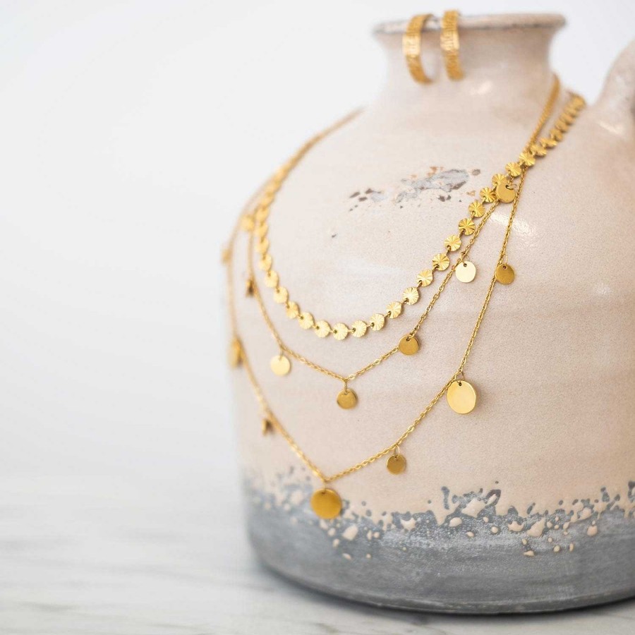 Kettingen Finaste | Ketting Flower Chain Goud Kleurig