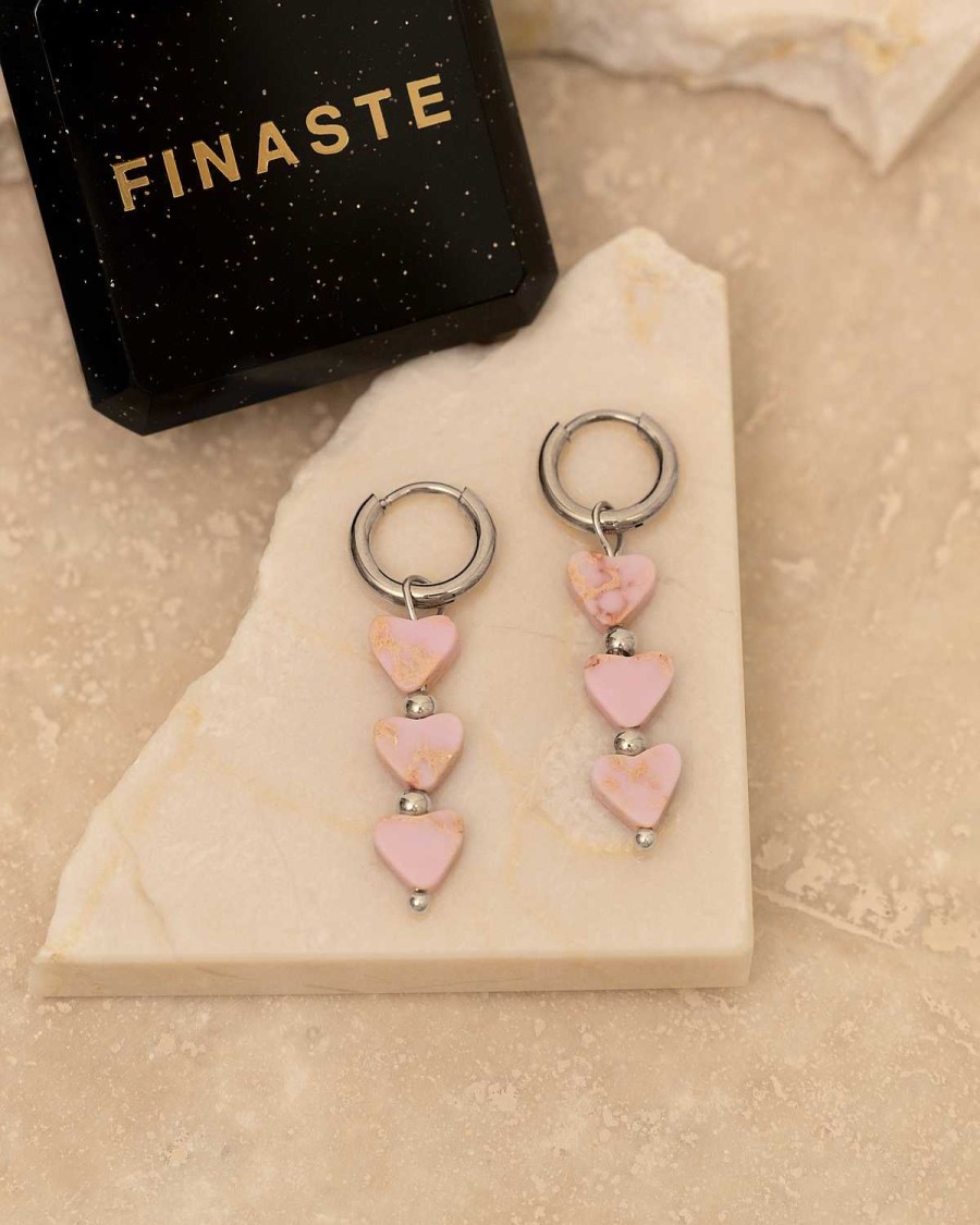 Oorbellen Finaste | Oorbellen Pink Love