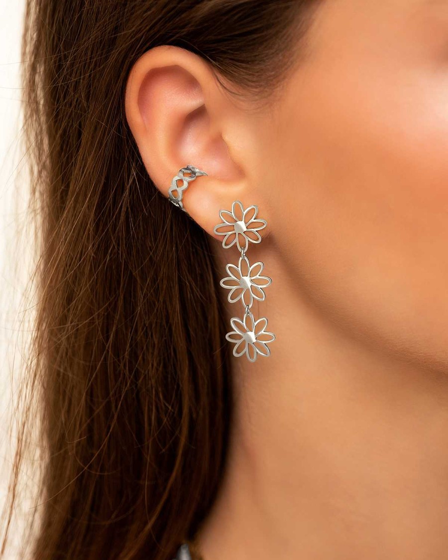 Oorbellen Finaste | Triple Flower Earrings