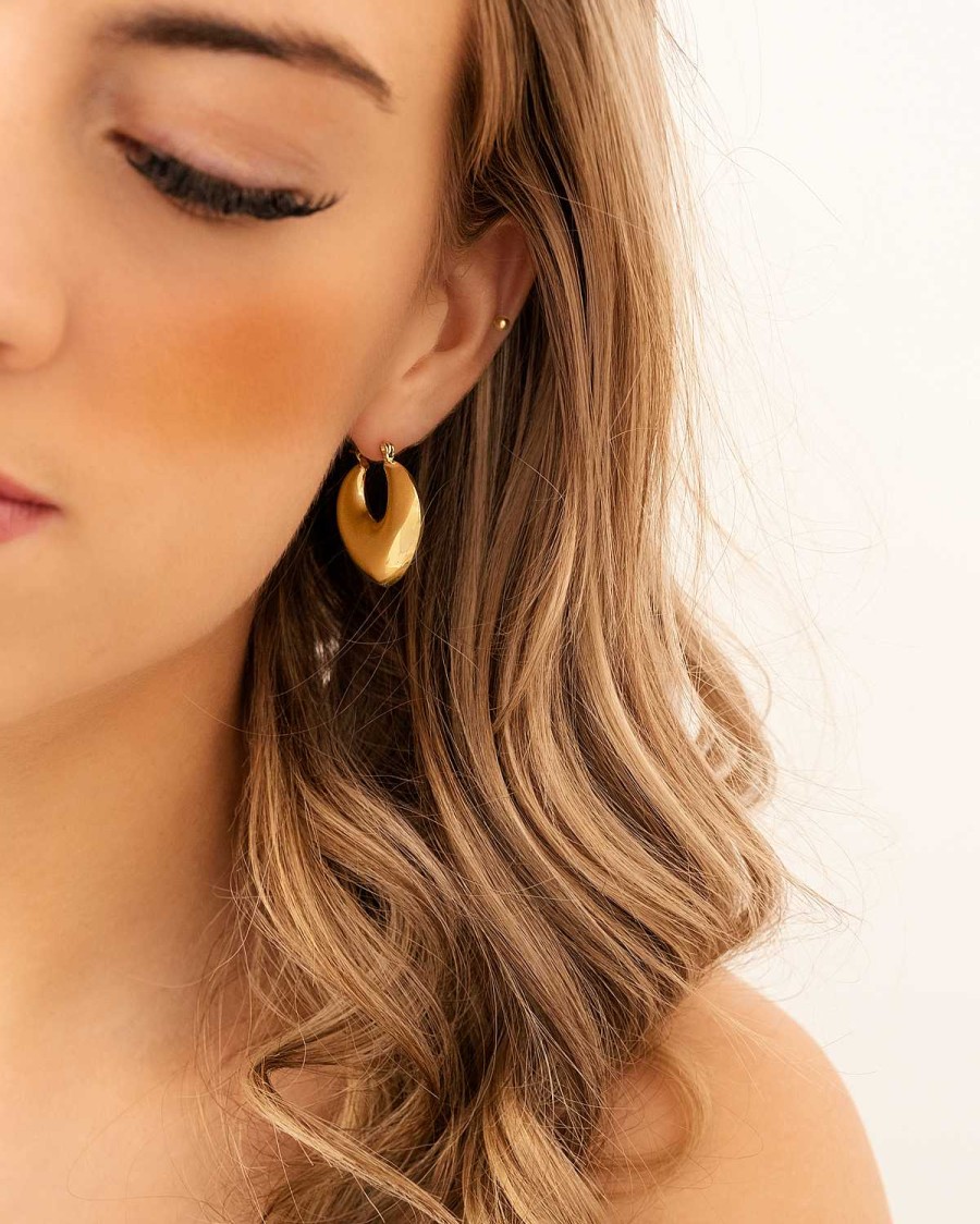 Oorbellen Finaste | Bold Hoops Goldplated