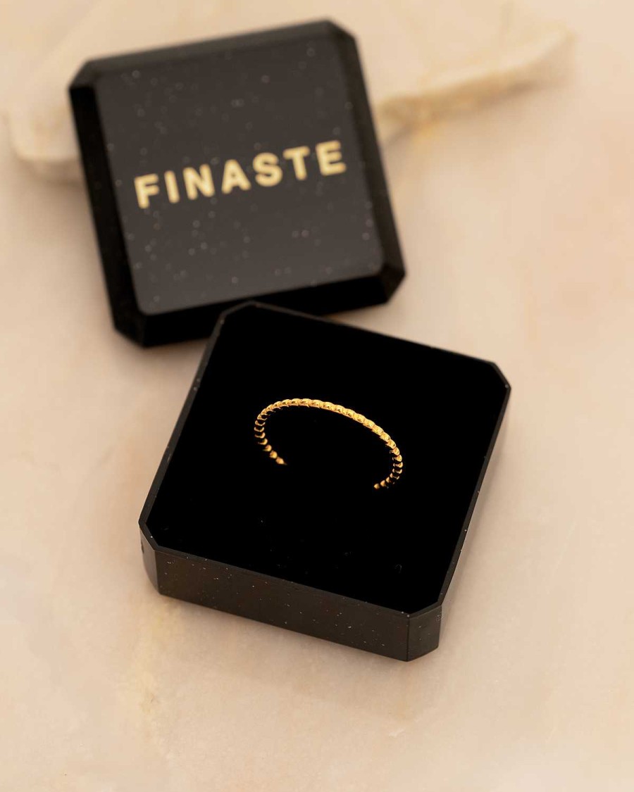 Ringen Finaste | Little Dots Ring Goudkleurig