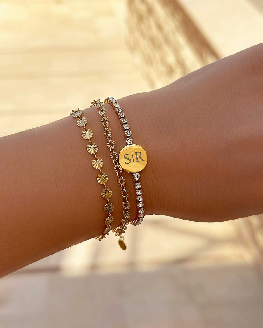 Armbanden Finaste | Musthave Schakelarmbandje Kleur Goud