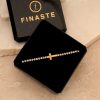 Kettingen Finaste | Cross & Tennis Necklace Goldplated