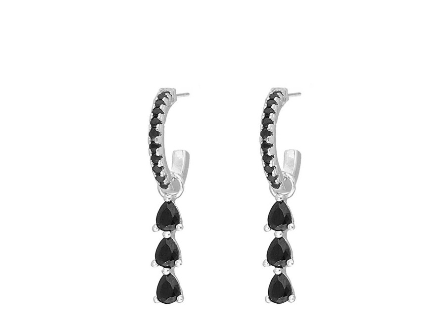 Oorbellen Finaste | Exclusive Black Drop Earrings