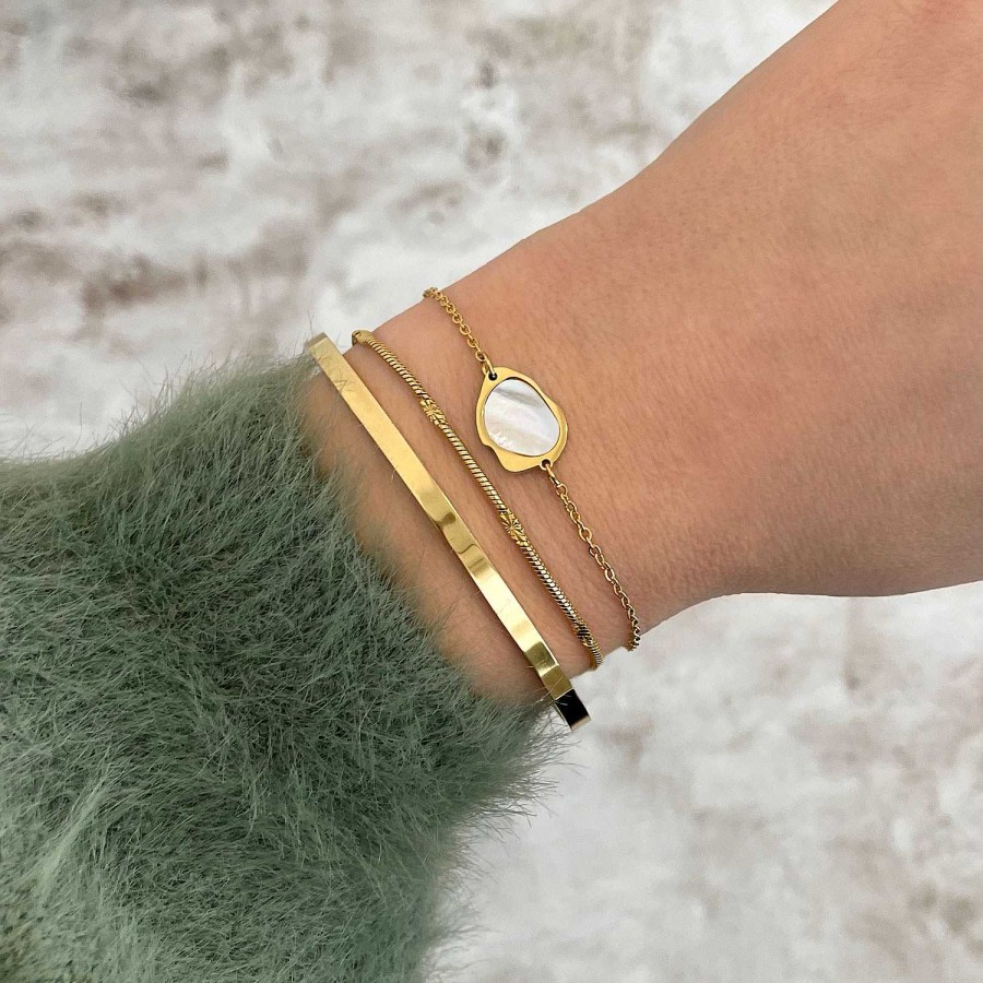 Sieraden Sets Finaste | Armparty Minimalistisch Goud Kleurig