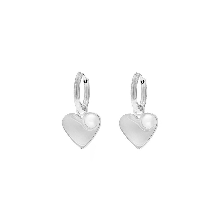 Oorbellen Finaste | Heart & Pearl Earrings