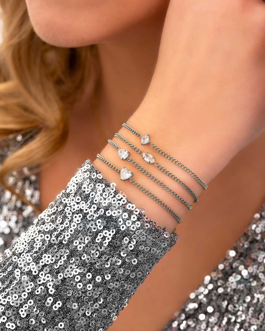 Armbanden Finaste | Armband Sparkle Square