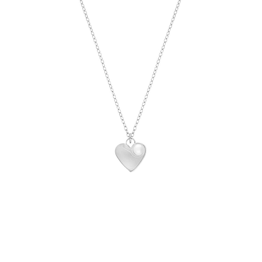 Kettingen Finaste | Heart & Pearl Necklace