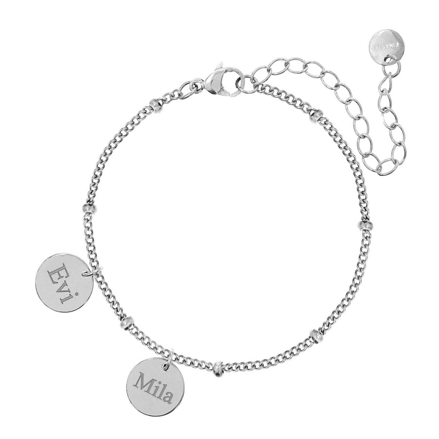 Armbanden Finaste | Gepersonaliseerde Armband 2 Muntjes