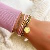 Armbanden Finaste | Minimalistische Armband Double Chains Goudkleurig