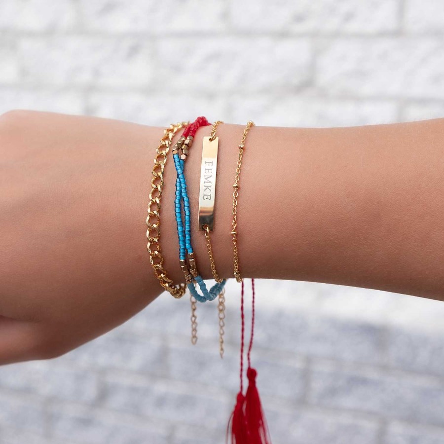 Armbanden Finaste | Armband Bolletjes Goud Kleurig