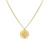 Kettingen Finaste | Coin Necklace 4 Initials Goldplated