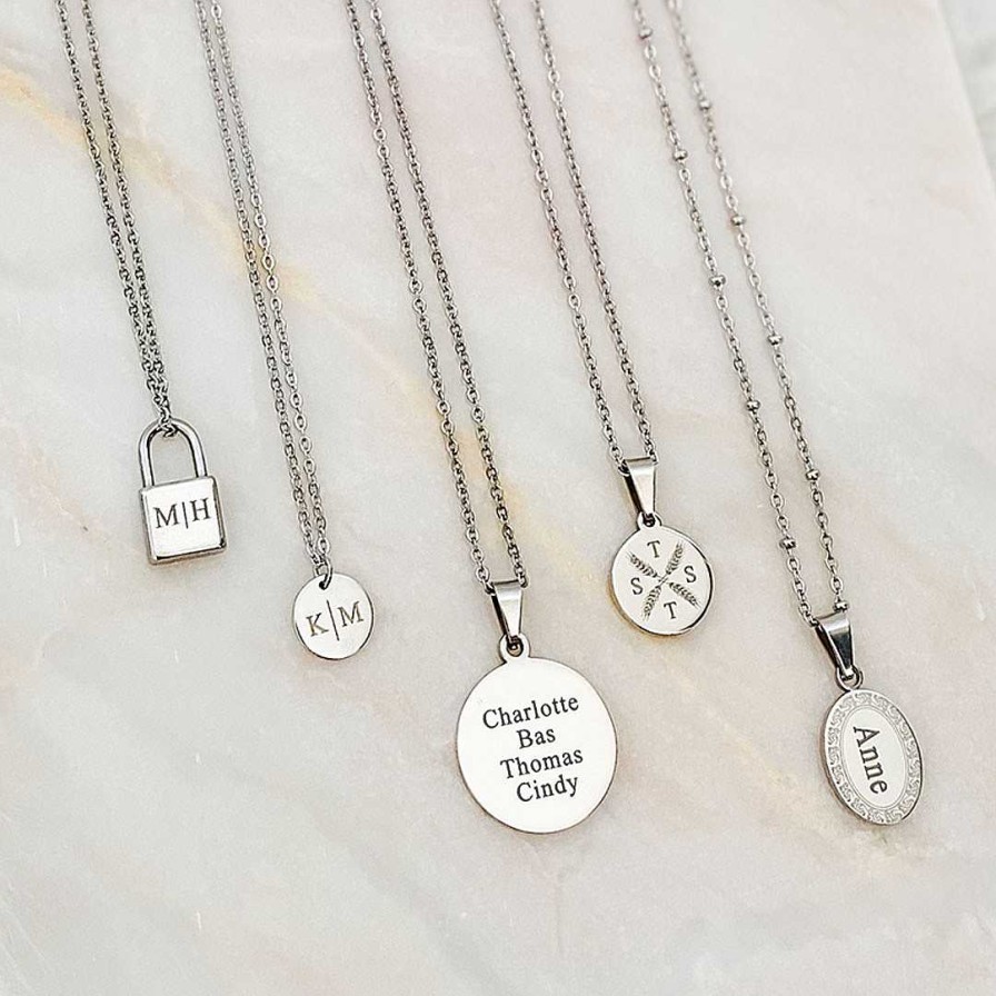 Kettingen Finaste | Gepersonaliseerde Ketting Twee Initialen