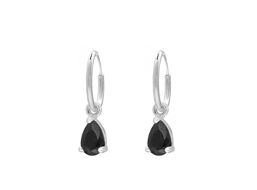 Oorbellen Finaste | Earrings Black Drop