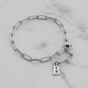 Armbanden Finaste | Chain Armband Met Letter