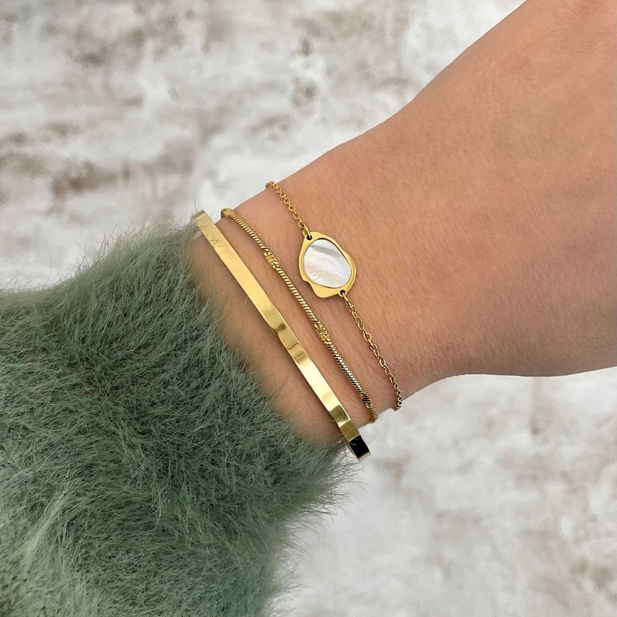 Armbanden Finaste | Armparty Minimalistisch Goud Kleurig