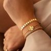 Armbanden Finaste | Heart Chain Bracelet Goldplated