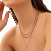 Kettingen Finaste | Ketting Sparkle Drop Pink Goldplated