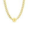 Kettingen Finaste | Ketting Chunky Initial Goud Kleurig