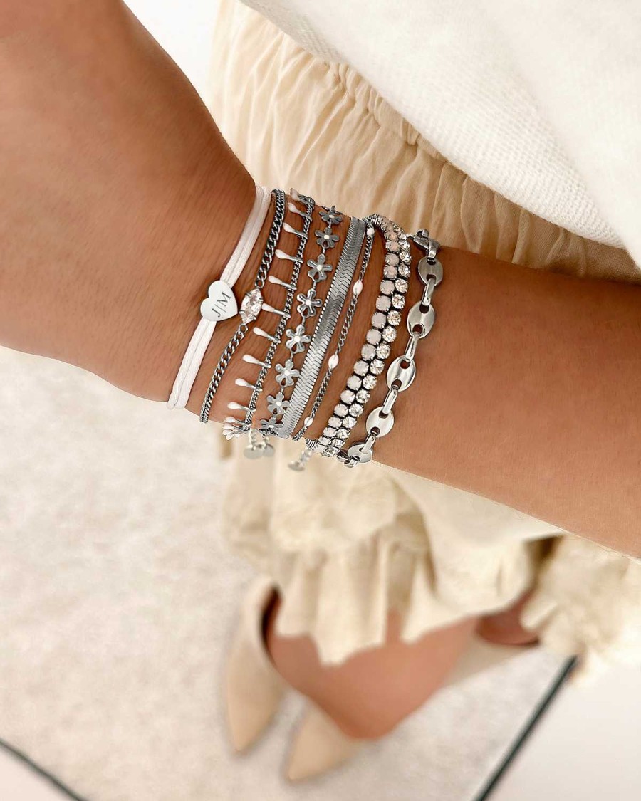 Armbanden Finaste | Armband Met Witte Bolletjes