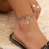 Enkelbandjes Finaste | Shell Anklet White Dots