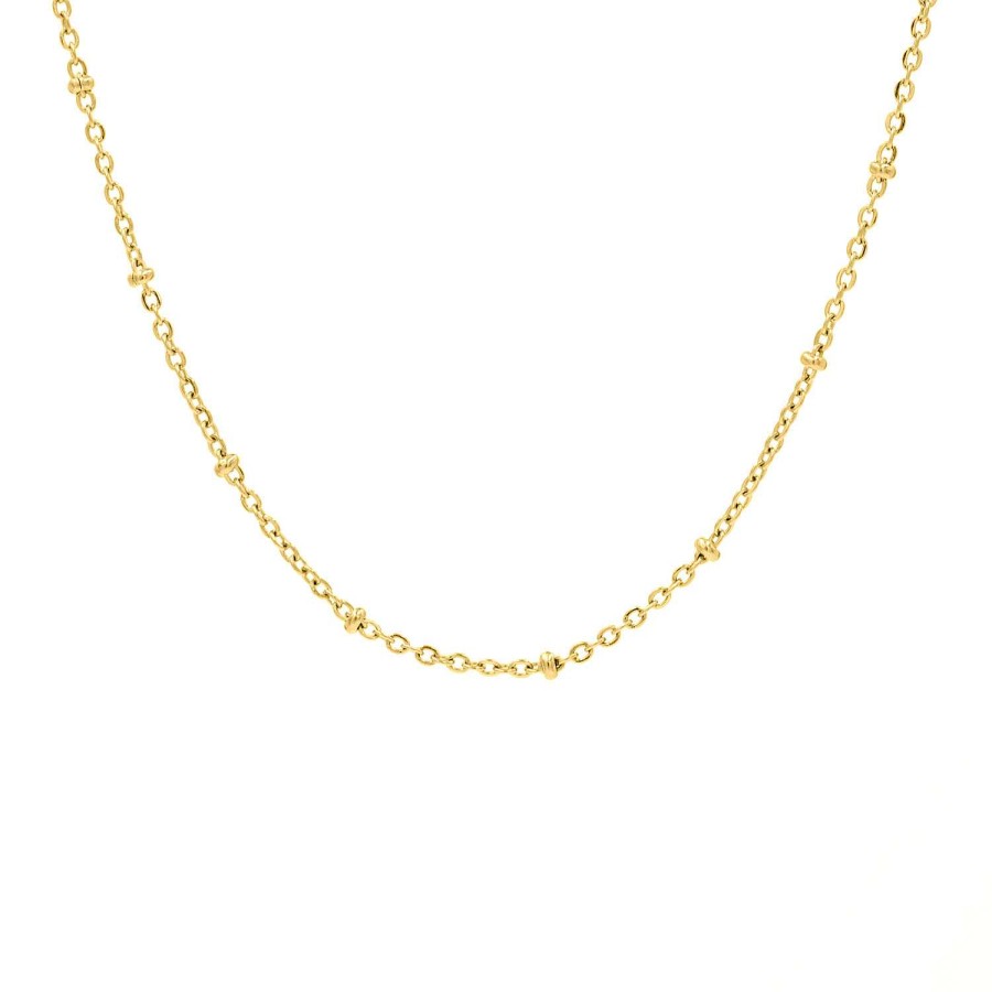 Kettingen Finaste | Minimalistische Ketting Kleine Bolletjes Goud Kleurig