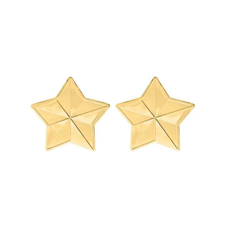 Oorbellen Finaste | Statement Star Stud Earrings Goldplated