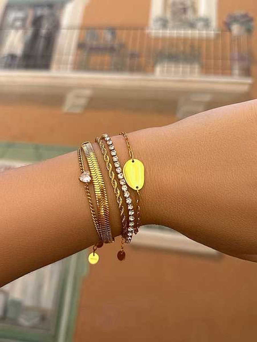 Armbanden Finaste | Armband Charm Goud Kleurig