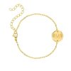 Armbanden Finaste | Armband Met Letter Goud Kleurig