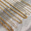 Kettingen Finaste | Minimalistische Chain Ketting Goud Kleurig