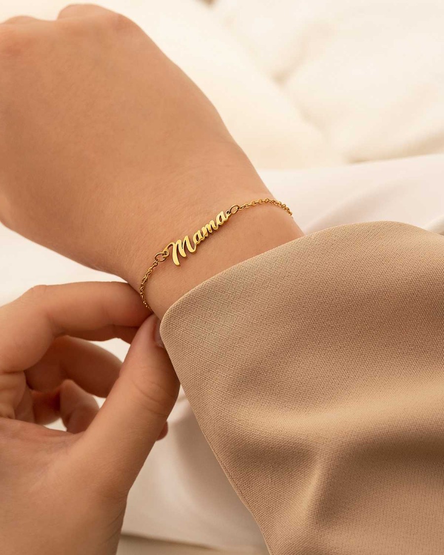 Armbanden Finaste | Mama Armband Goud Kleurig