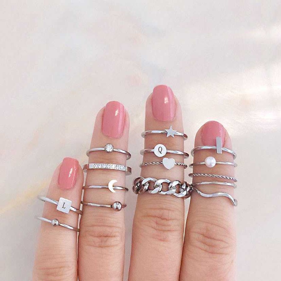 Ringen Finaste | Graveerbare Minimalistische Ring Met Muntje