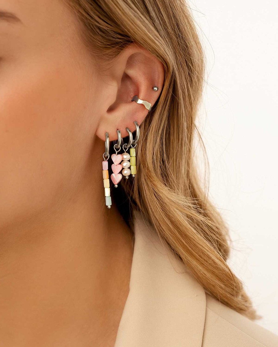 Oorbellen Finaste | Pink Heart Earrings