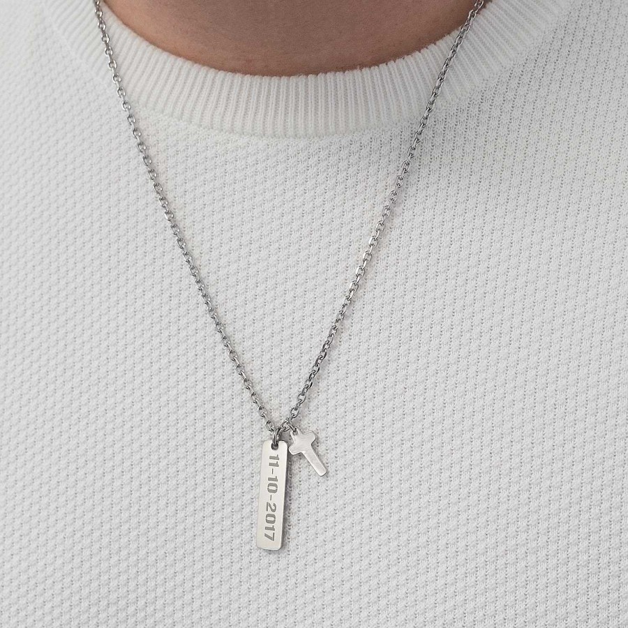 Kettingen Finaste | Gepersonaliseerde Ketting Voor Hem Kruisje