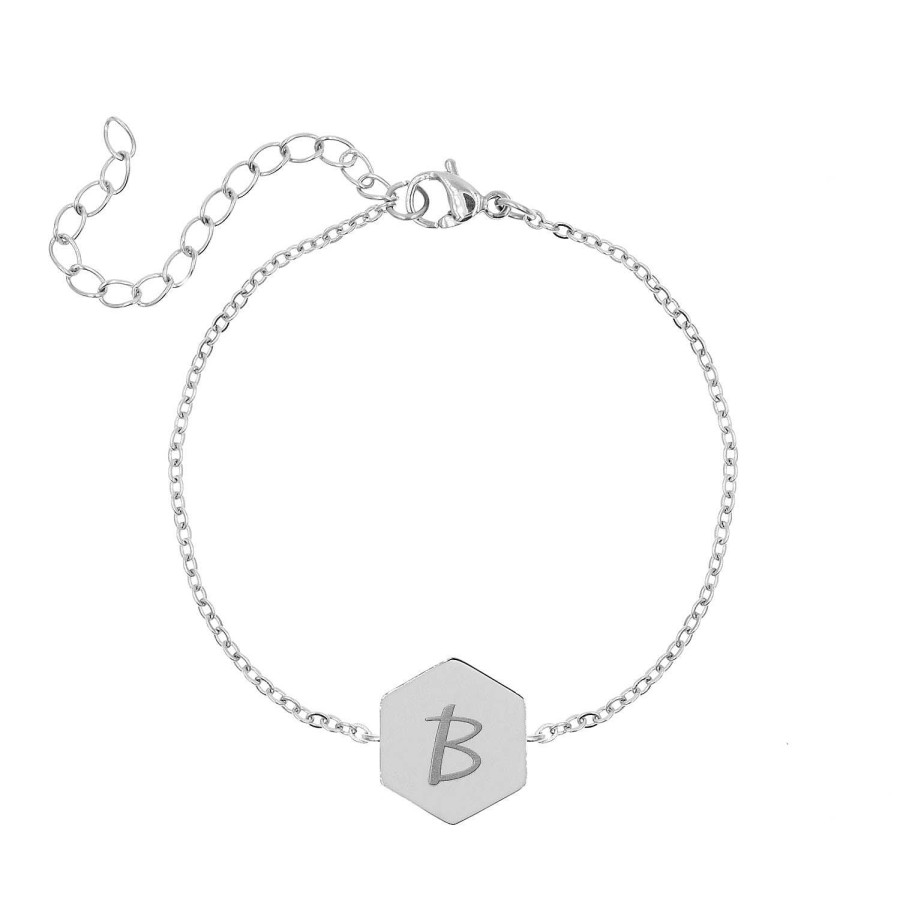 Armbanden Finaste | Initial Armband Met Sierletter