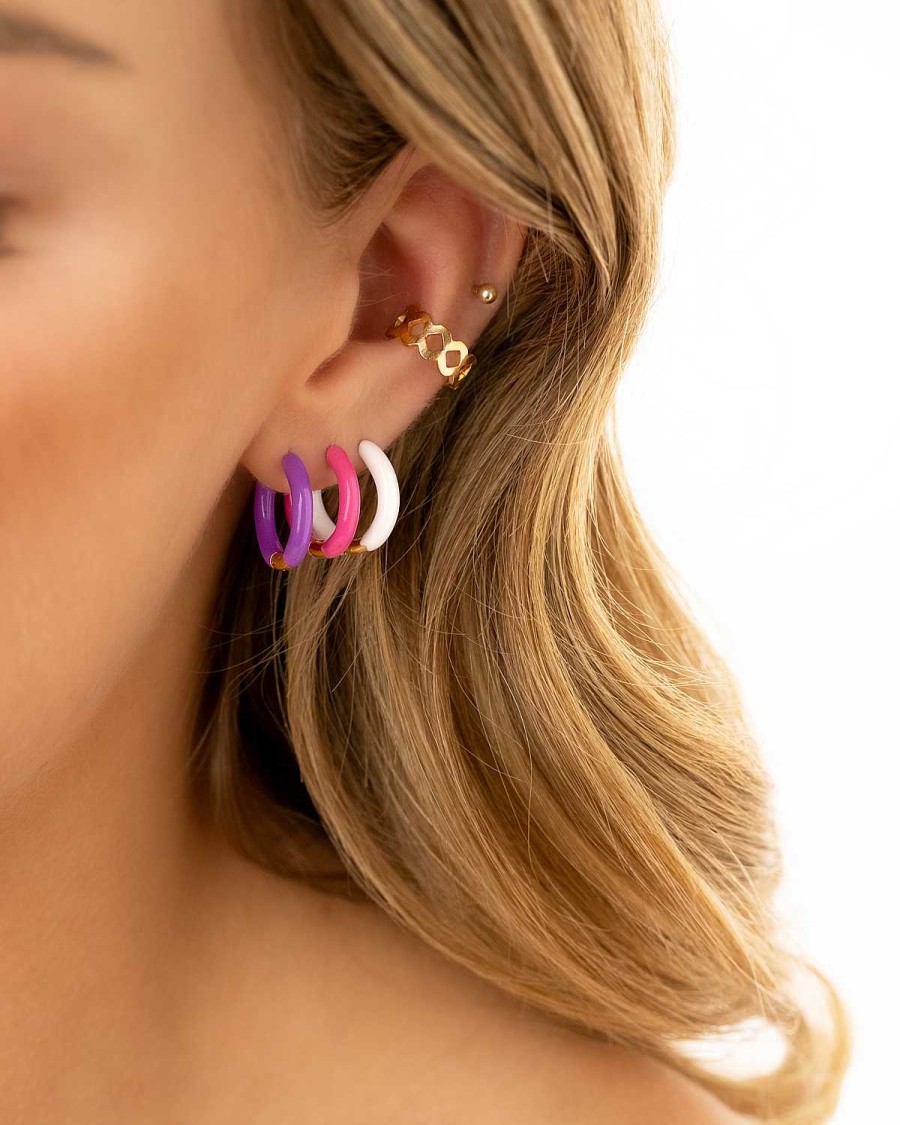 Oorbellen Finaste | Hot Summer Earrings Pink