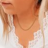 Kettingen Finaste | Mesh Ketting Minimalistisch Goudkleurig