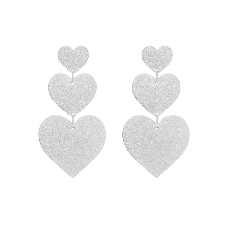 Oorbellen Finaste | Triple Heart Earrings