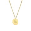 Kettingen Finaste | Graveerbare Ketting Charm Goud Kleurig