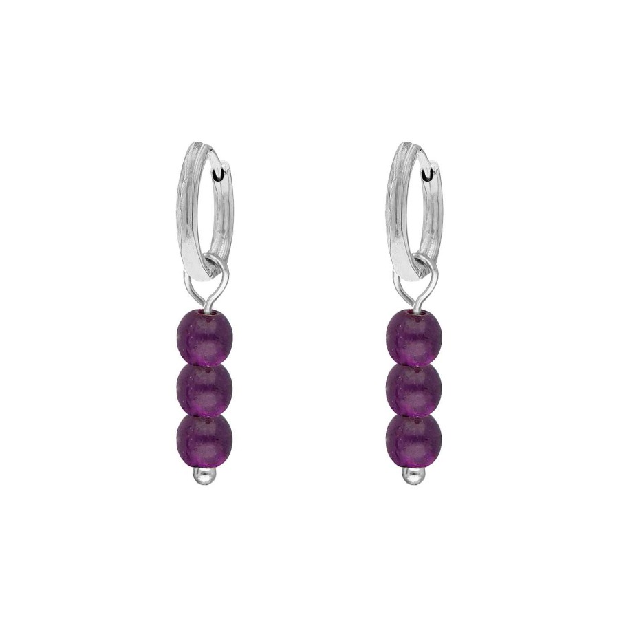 Oorbellen Finaste | Earrings Hot Purple