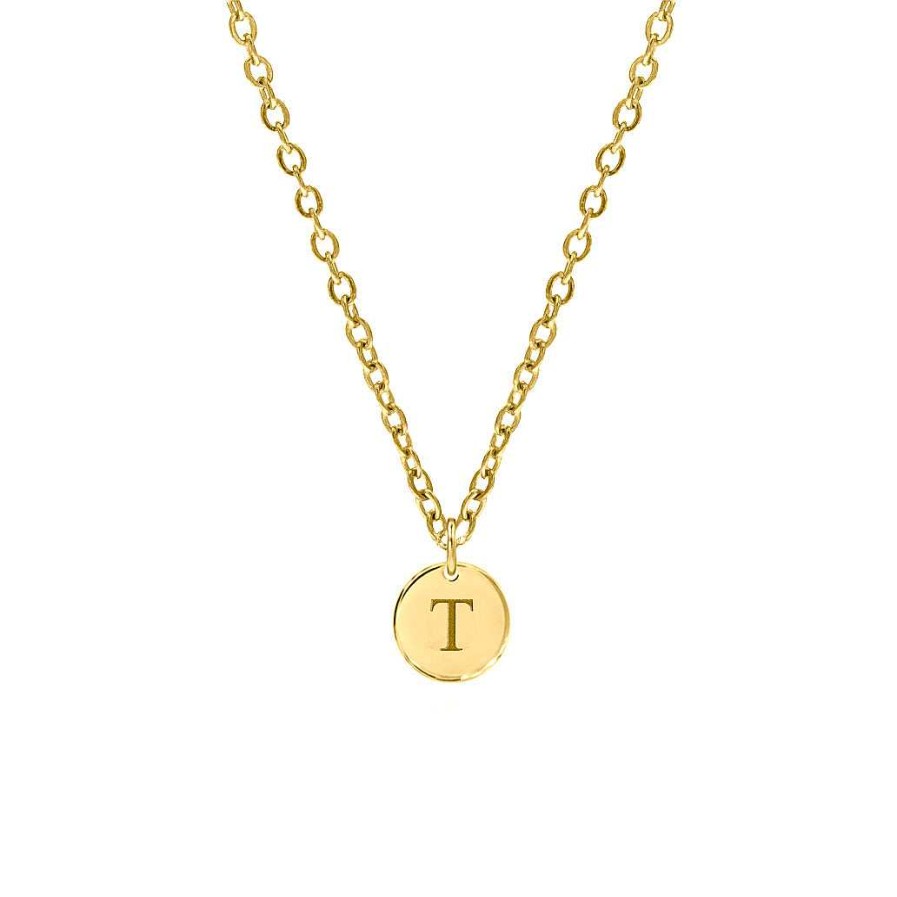 Kettingen Finaste | Initial Coin Ketting Goud Kleurig