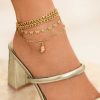 Enkelbandjes Finaste | Chain Anklet Cute Shell Goldplated