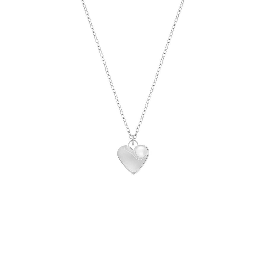 Kettingen Finaste | Heart & Pearl Necklace