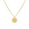 Kettingen Finaste | Coin Necklace 2 Initials Goldplated