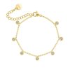 Armbanden Finaste | Bracelet 7 Stones Goldplated