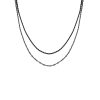 Kettingen Finaste | Minimalistische Dubbele Ketting Zwart