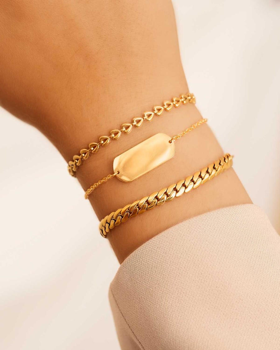 Armbanden Finaste | Bedel Armband Bar Goudkleurig