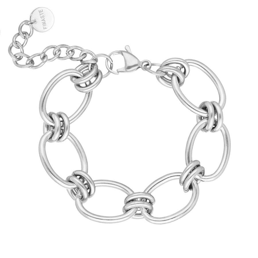 Armbanden Finaste | Big Statement Bracelet Round Chains